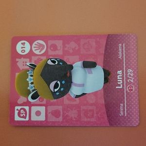 Animal Crossing Luna 014 Amiibo Card